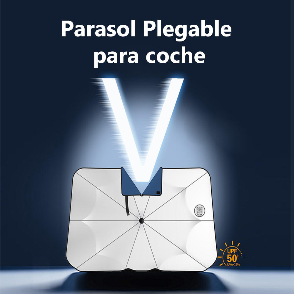 Parasol Térmico tipo Paraguas para Coches. ¡Entra a un coche fresco, Incluso en los días más calurosos!